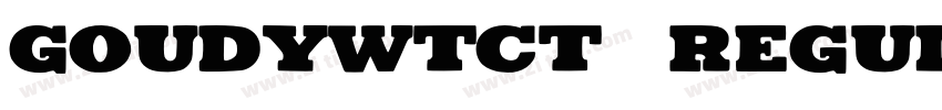 goudywtct  regular字体转换